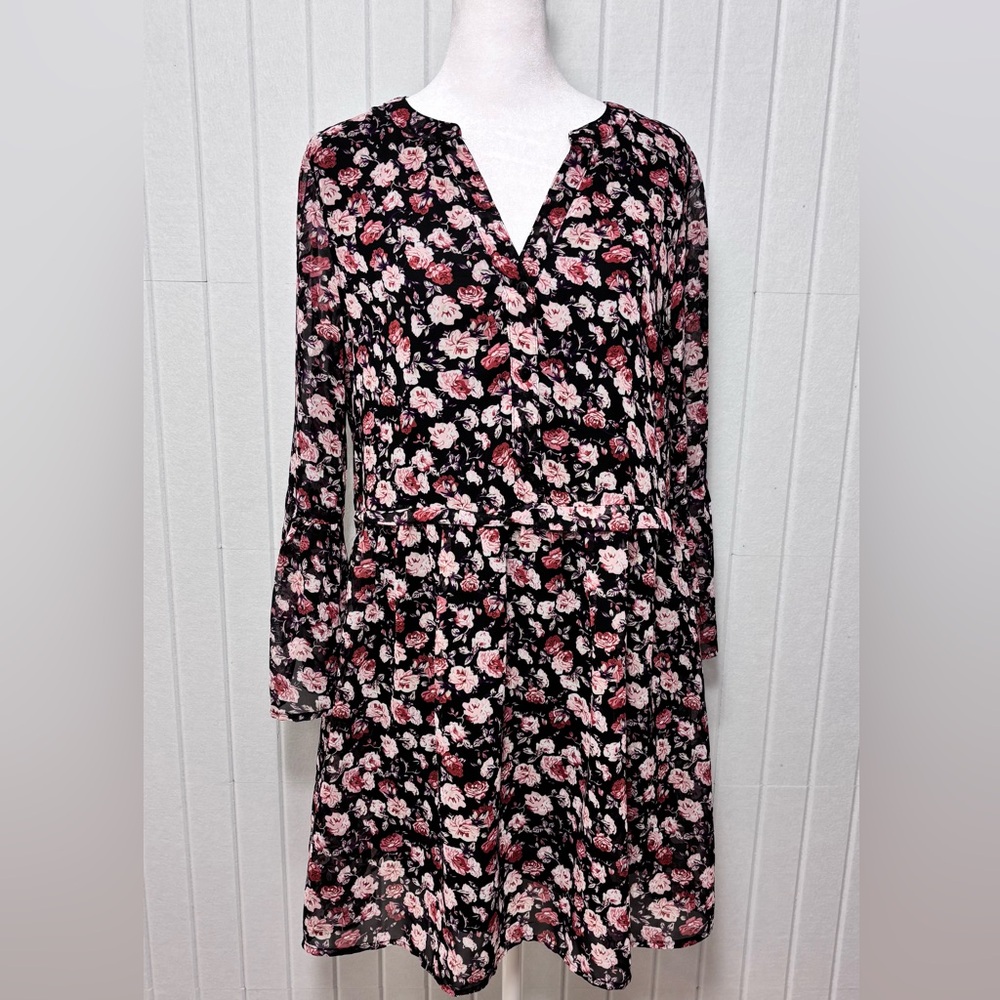JACQUELINE de YONG Floral V-Neck Women's dress size 36 /M